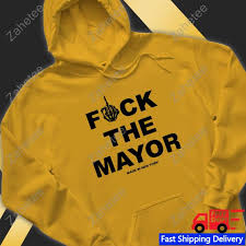 FUCK THE MAYOR HOODIE - Old Yellow